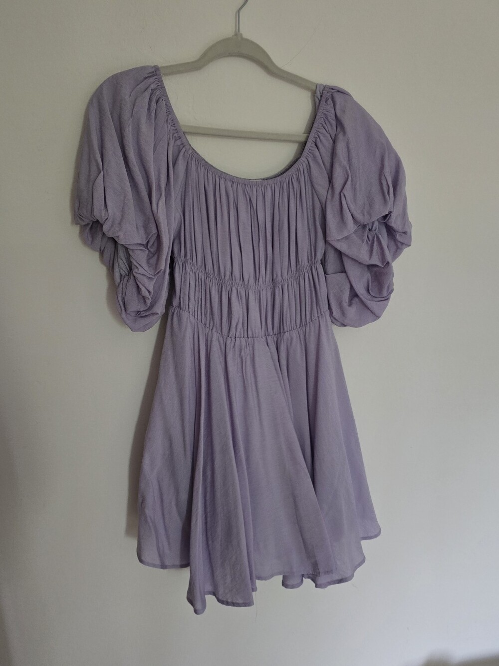 Altar'd State Lavender Puff Sleeve Mini Dress – Size Large , NWOT